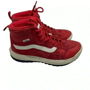 Vans UltraRange Exo High MTE size 8 red boot sneakers